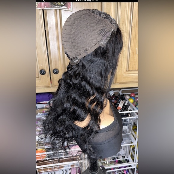 ❤️Lot 2069❤️ New 100% Human Hair U Part 24” wig ❤️ medium to small head Density - Picture 9 of 10